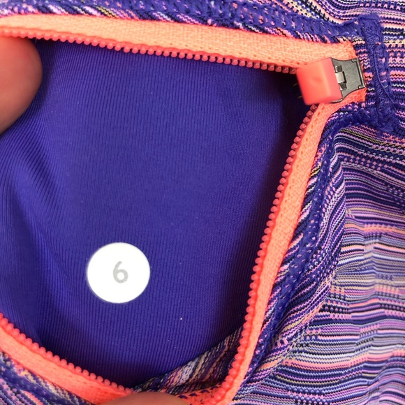 Lululemon Run Top Speed Crop Space Dye Sz 6 - Picture 9 of 9